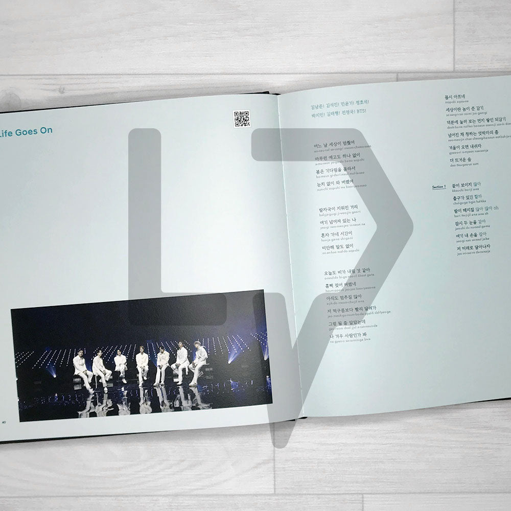 BTS Lyrics Inside - Life Pattern Korea