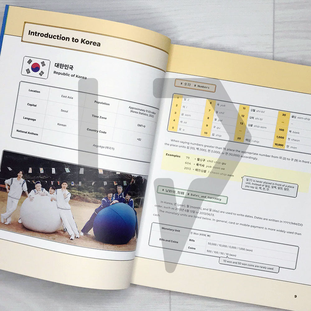 BTS Travel Book with useful Korean expressions