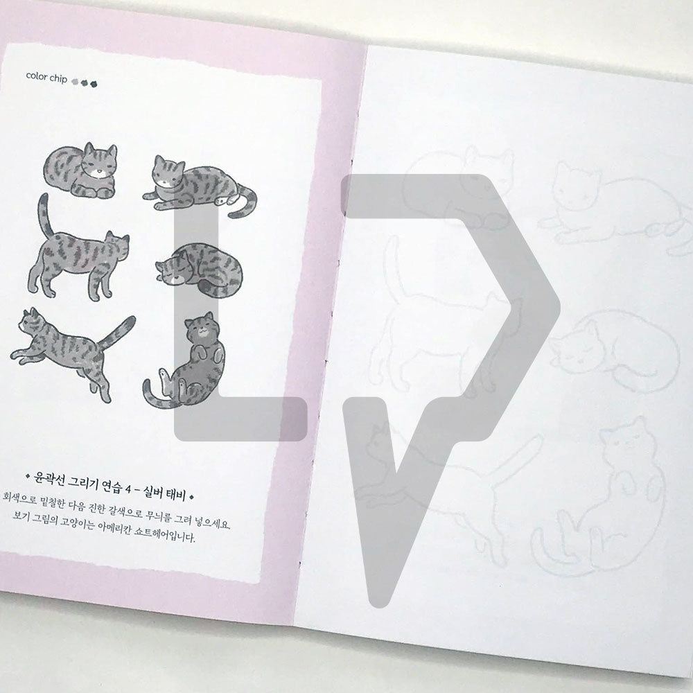5-Minute Coloring Book Cats 5분 컬러링북 고양이 - Life Pattern Korea