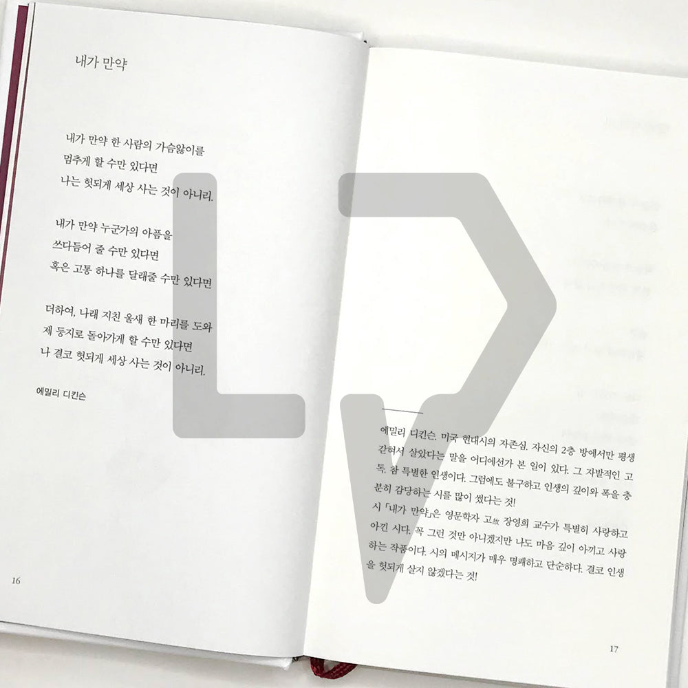 Poetry brings love 시가 사랑을 데리고 온다