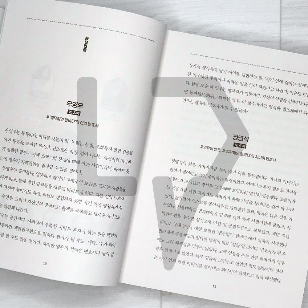 Extraordinary Attorney Woo Script 이상한 변호사 우영우 대본집 Vol. 2 - Life Pattern Korea