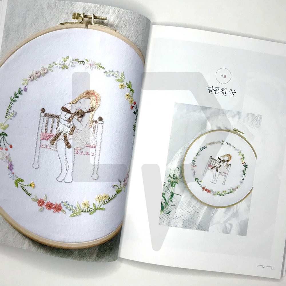 K.Blue's Four Seasons on French Embroidery 케이블루의 사계절 프랑스 자수 - Life Pattern Korea
