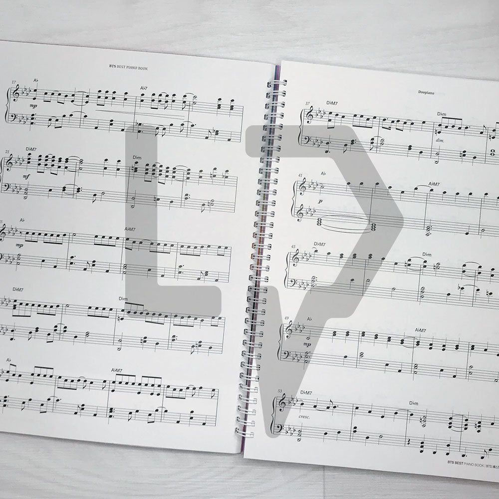 BTS Best Piano Book by DooPiano 두피아노의 BTS 베스트 피아노 연주곡집 - Life Pattern Korea