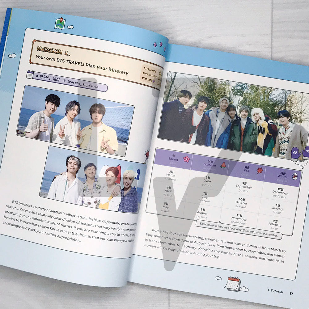 BTS Travel Book with useful Korean expressions