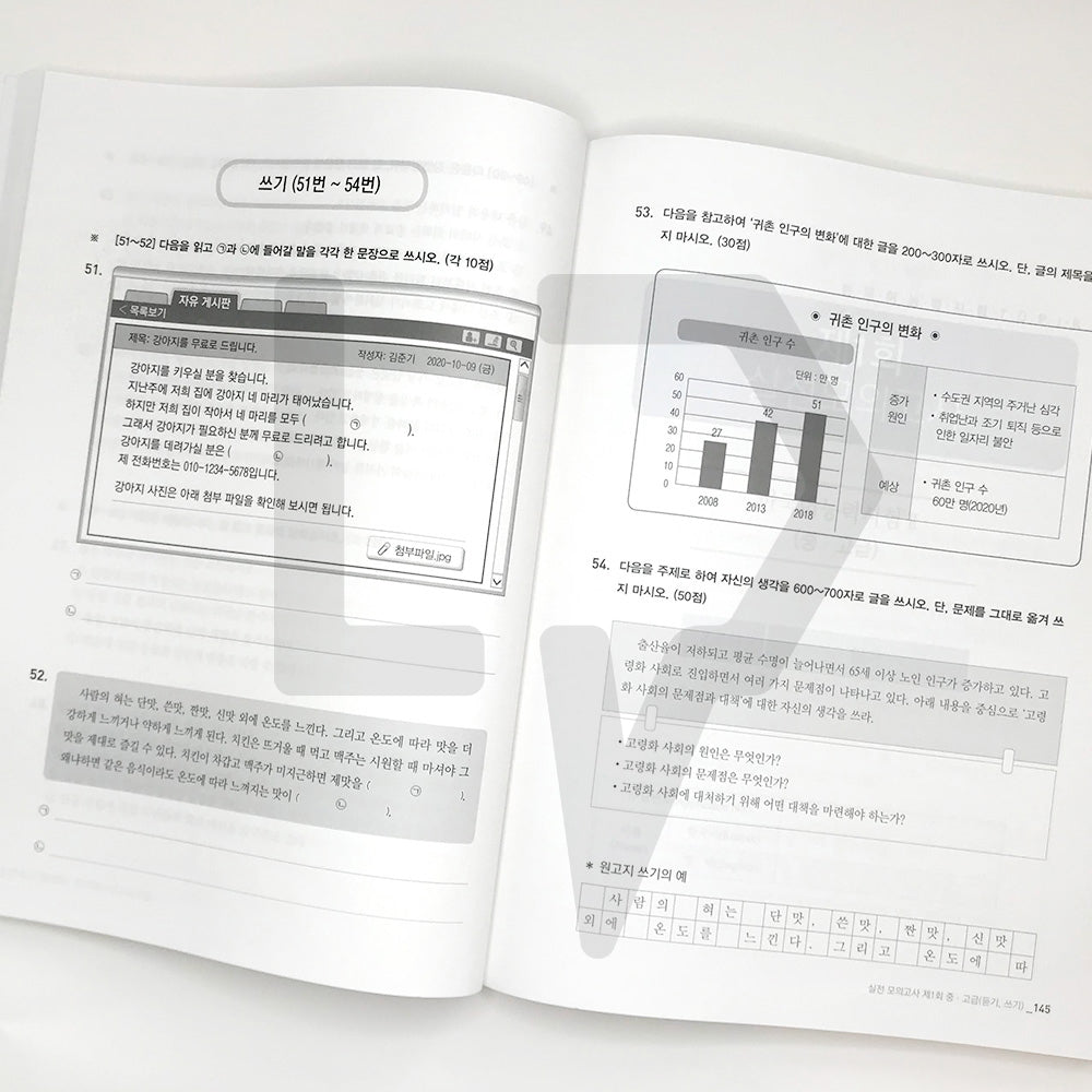 TOPIK 2 Pass Recipe Actual Mock Test 토픽 2 합격레시피 실전모의고사 - Life Pattern Korea