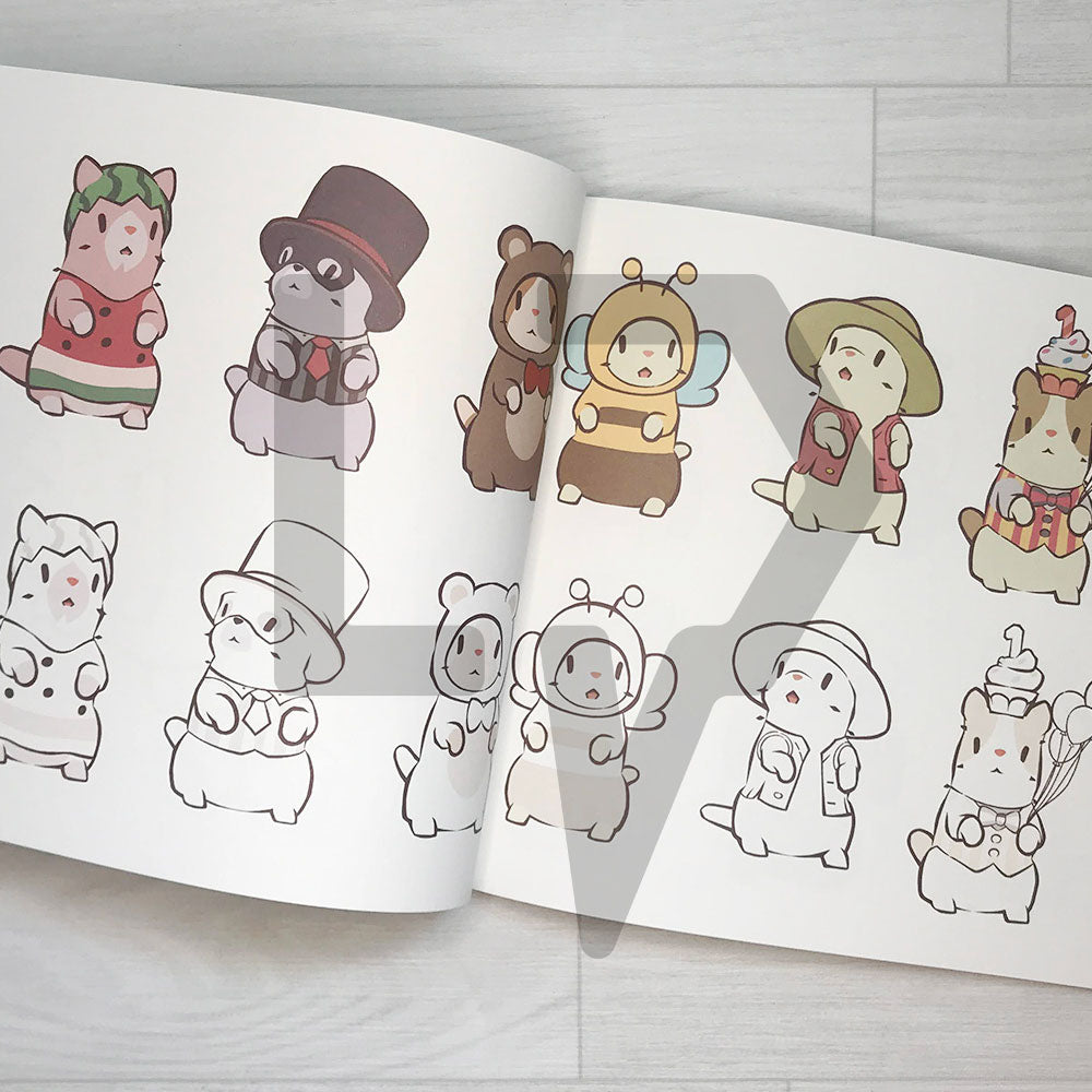Cats & Soup Coloring Book 고양이와 스프 컬러링북