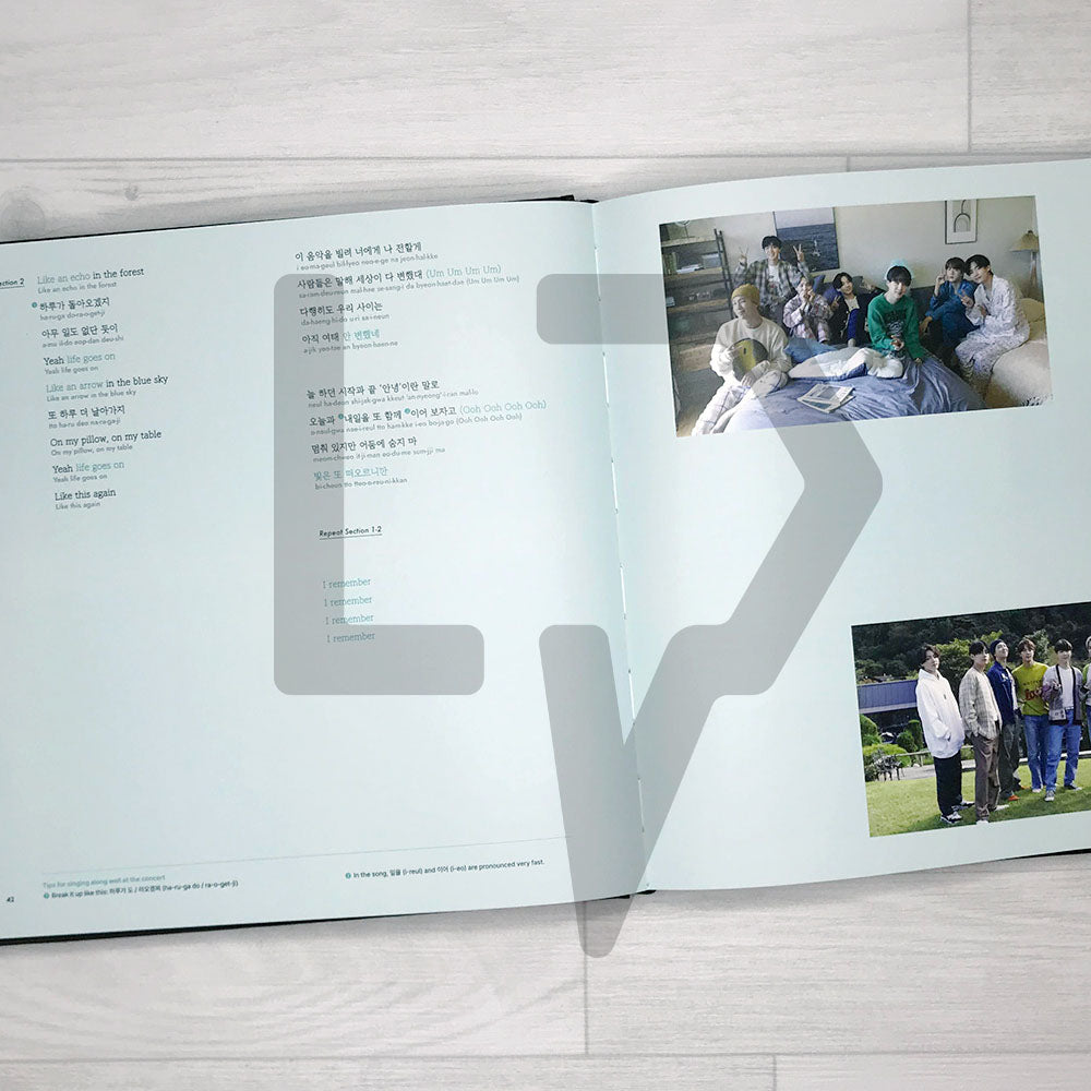 BTS Lyrics Inside - Life Pattern Korea