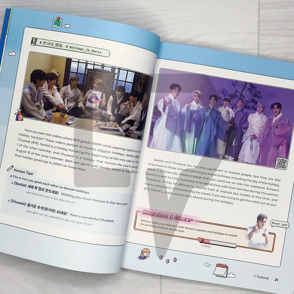 BTS Travel Book with useful Korean expressions