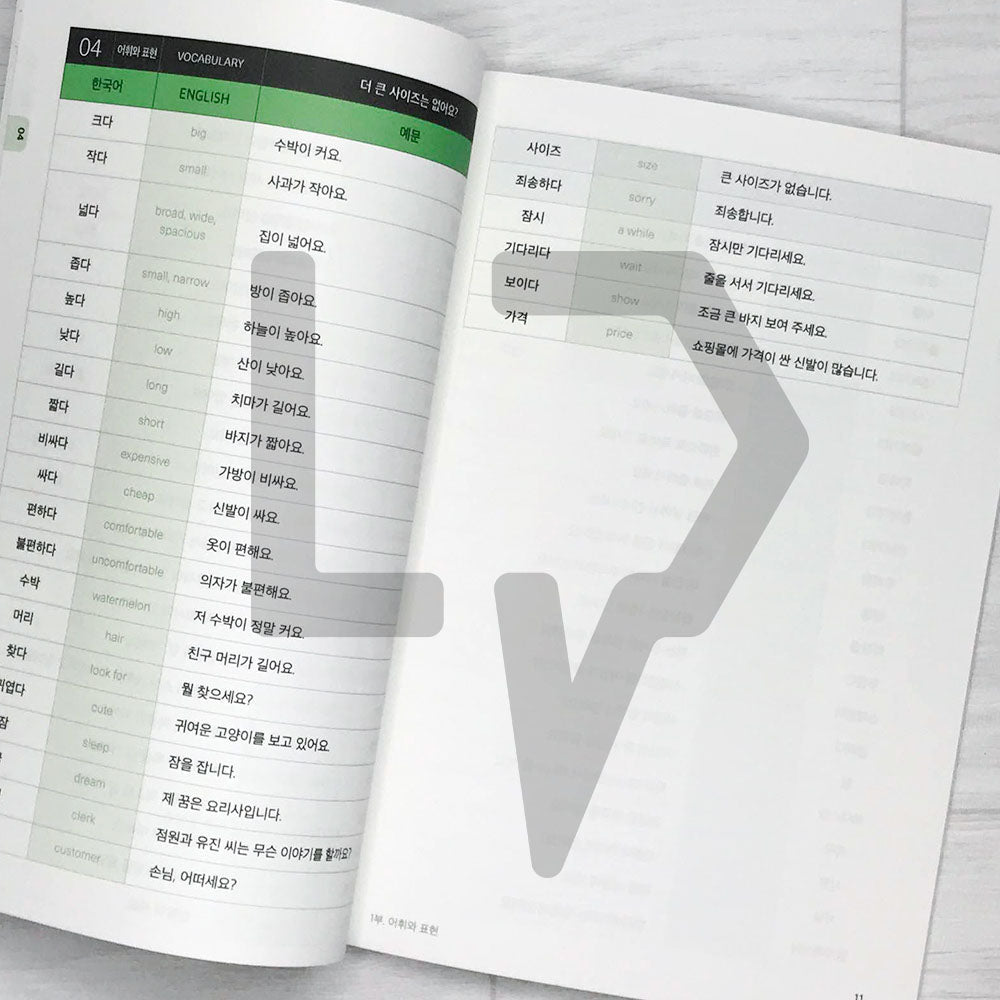 Sejong Korean Vocabulary & Grammar Book 세종한국어 어휘 표현과 문법 1B (2022 Edition)