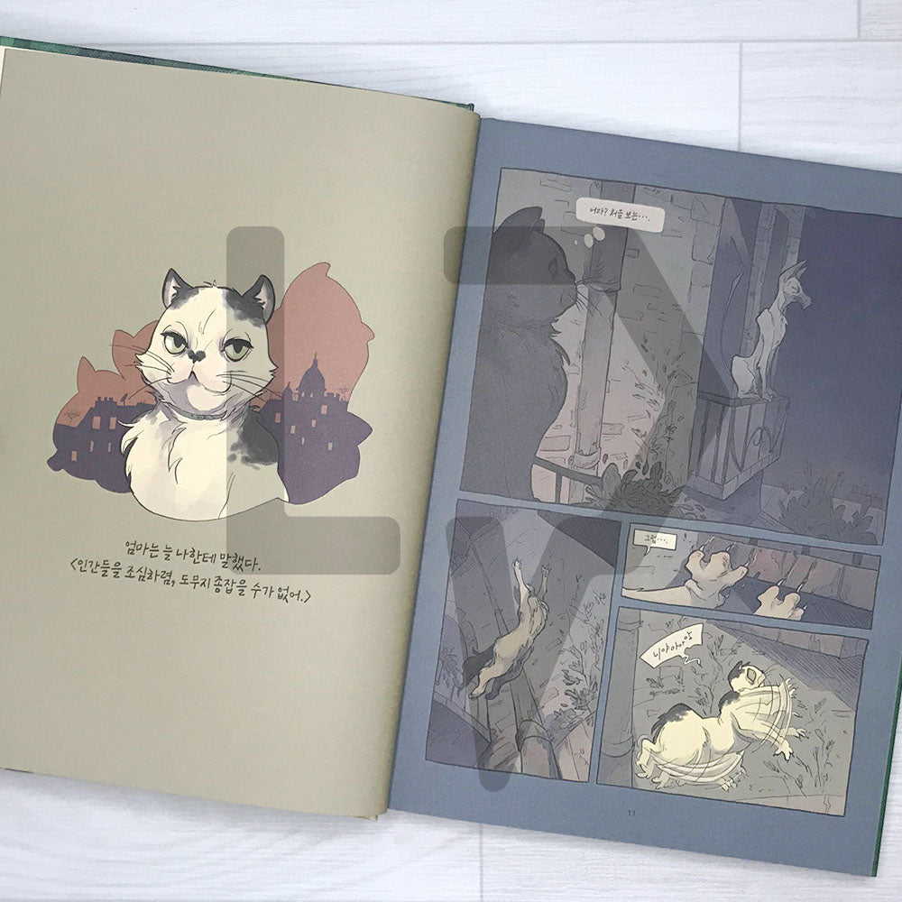 Tomorrow the Cats (Demain les chats) Grahpic Novel by Bernard Werber 베르나르 베르베르의 고양이