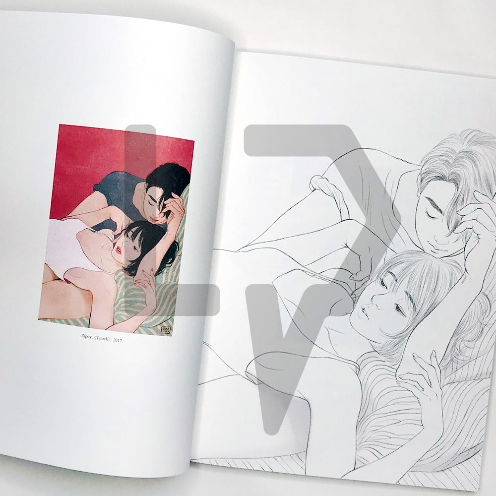 Zipcy Coloring Book Temperature of Love 집시 컬러링북 사랑의 온도 - Life Pattern Korea