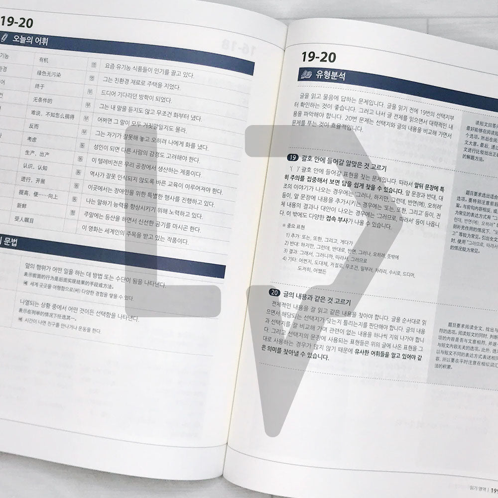 Korean Language Bank TOPIK 2: OK with this one book 한국어뱅크 토픽 2 한 권이면 OK (Chinese) - Life Pattern Korea