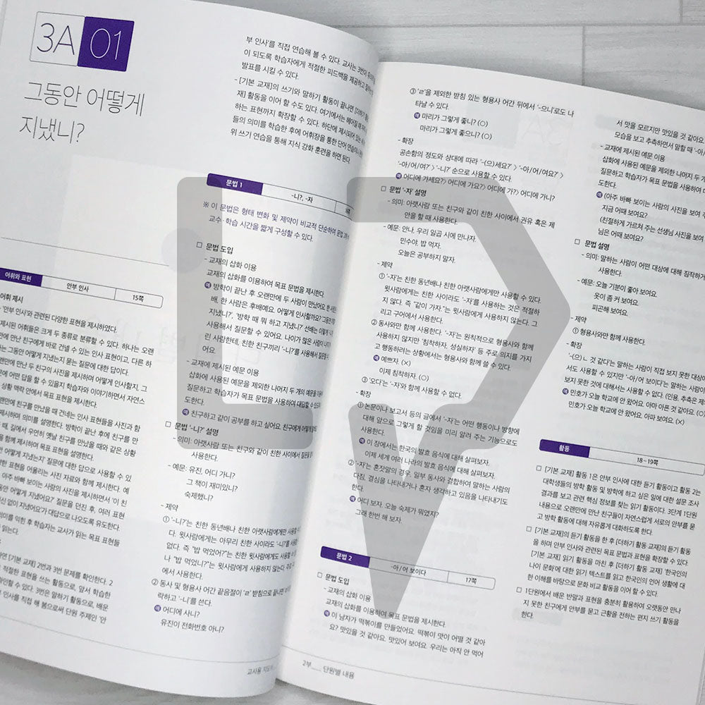 Sejong Korean Teacher's Guide 세종한국어 교사용 지도서 Vol. 3