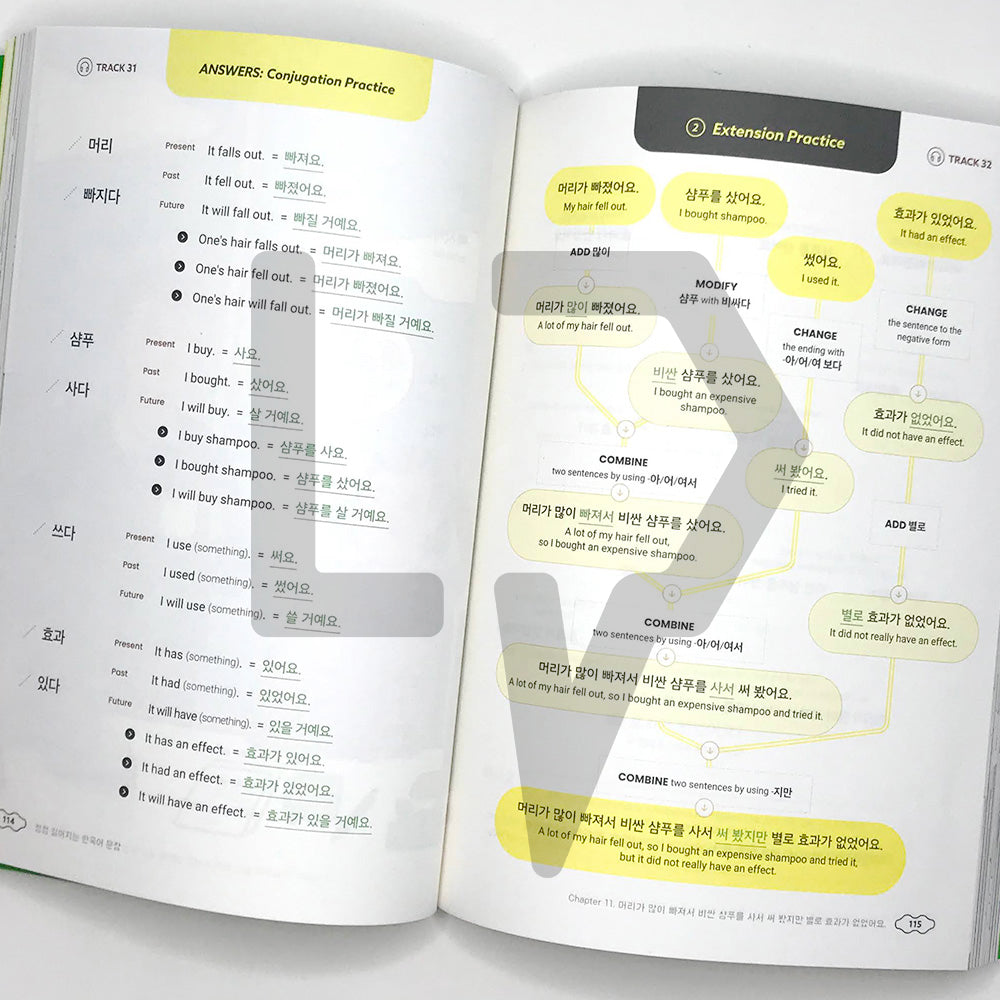Build & Extend Your Korean Sentences 점점 길어지는 한국어 문장 - Life Pattern Korea