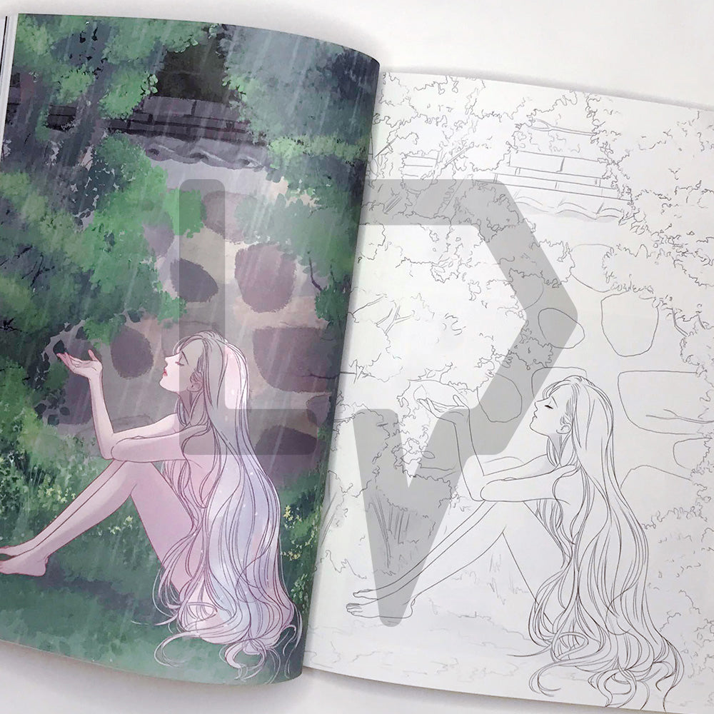 Mystical (Mystique) Coloring Book 신비 컬러링북 - Life Pattern Korea