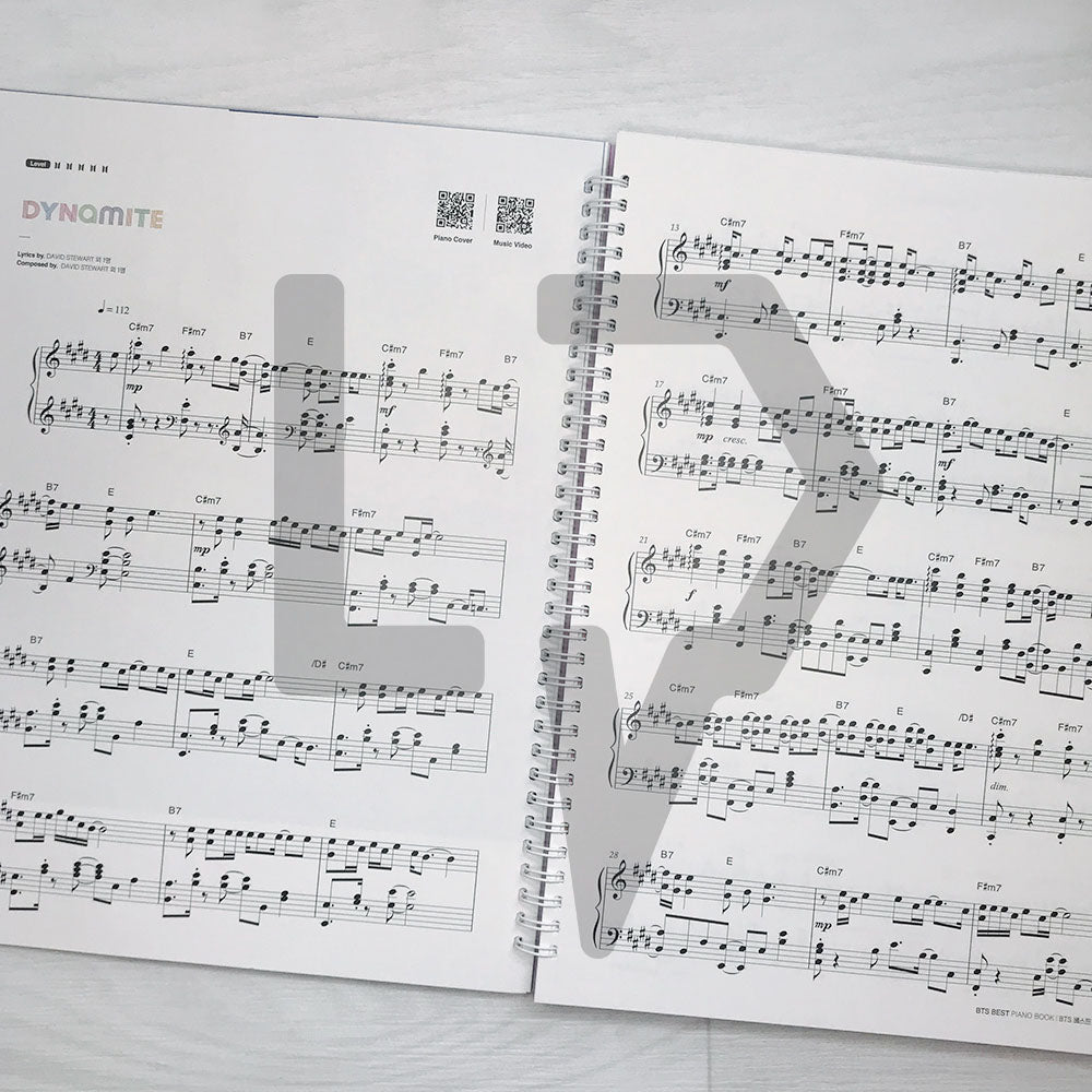 BTS Best Piano Book by DooPiano 두피아노의 BTS 베스트 피아노 연주곡집 - Life Pattern Korea