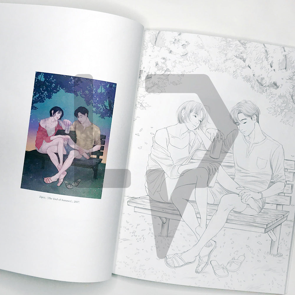 Zipcy Coloring Book Temperature of Love 집시 컬러링북 사랑의 온도 - Life Pattern Korea