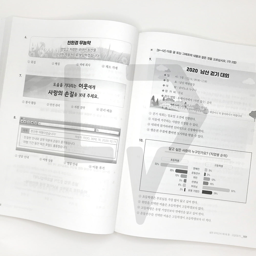 TOPIK 2 Pass Recipe Actual Mock Test 토픽 2 합격레시피 실전모의고사 - Life Pattern Korea