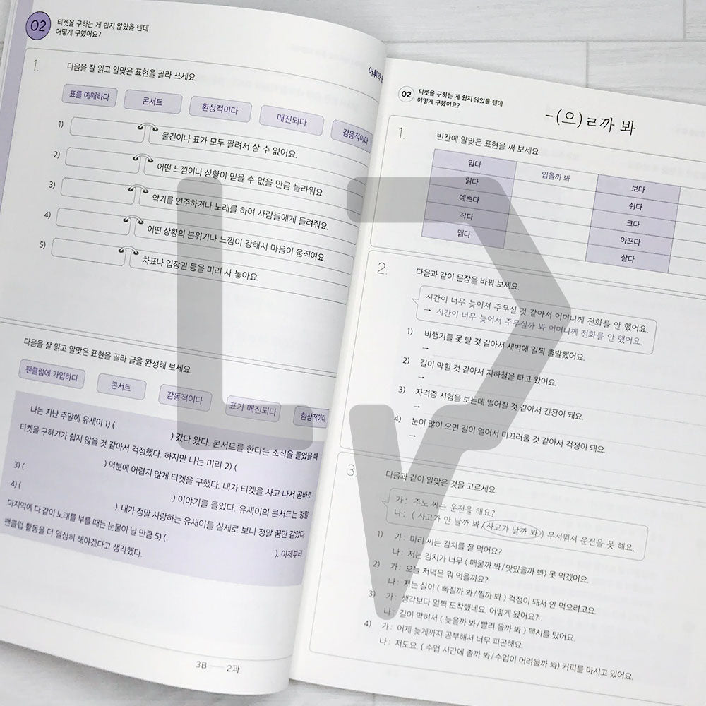Sejong Korean Workbook 세종한국어 익힘책 3B (2022 Edition)