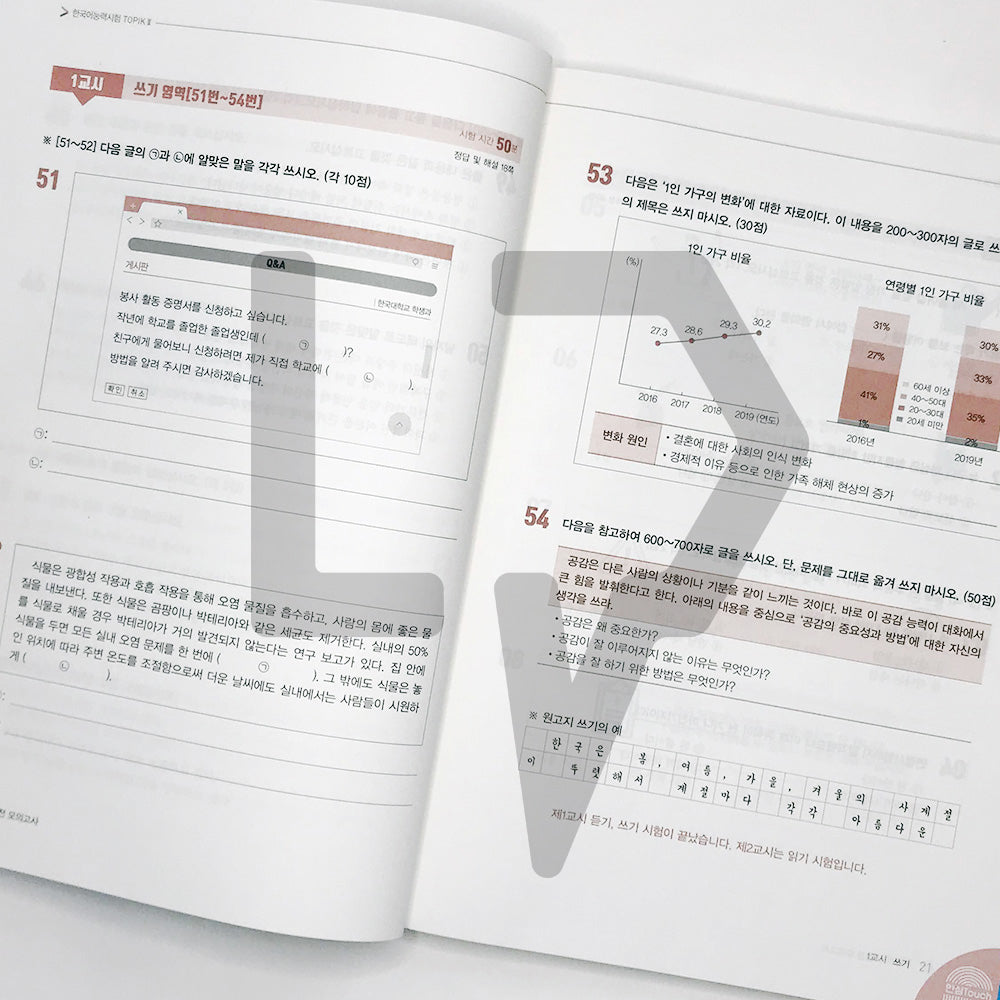 TOPIK 2 Mock Tests 토픽 2 실전 모의고사 (2022) - Life Pattern Korea