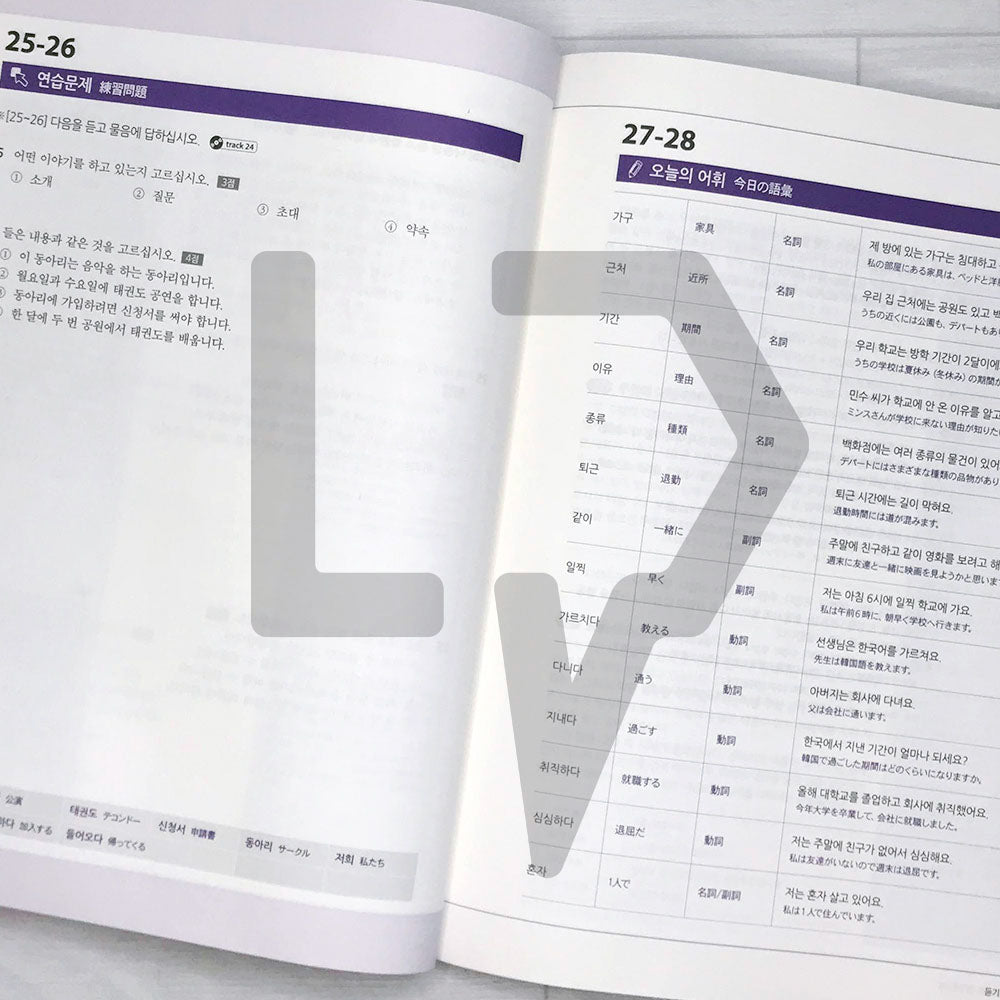 Korean Language Bank TOPIK 1: OK with this one book 한국어뱅크 토픽 1 한 권이면 OK (Japanese) - Life Pattern Korea