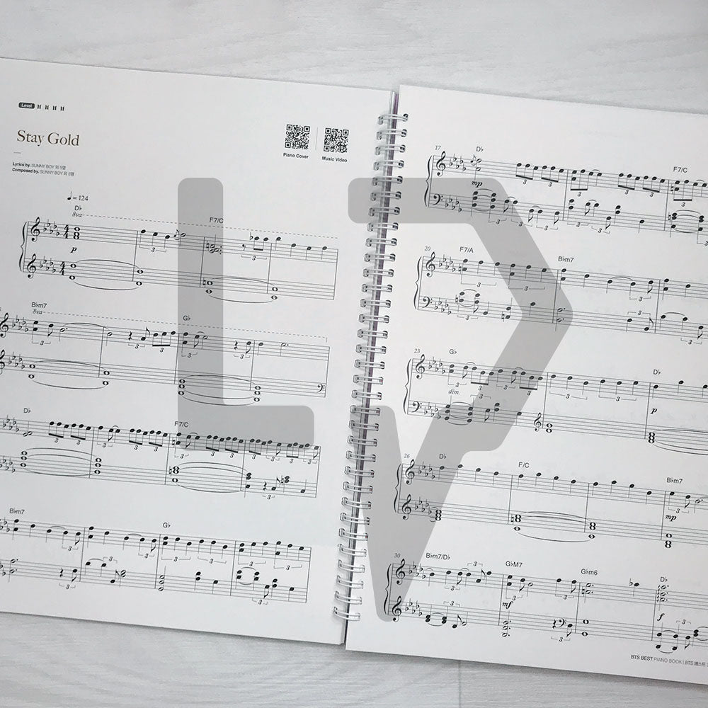 BTS Best Piano Book by DooPiano 두피아노의 BTS 베스트 피아노 연주곡집 - Life Pattern Korea