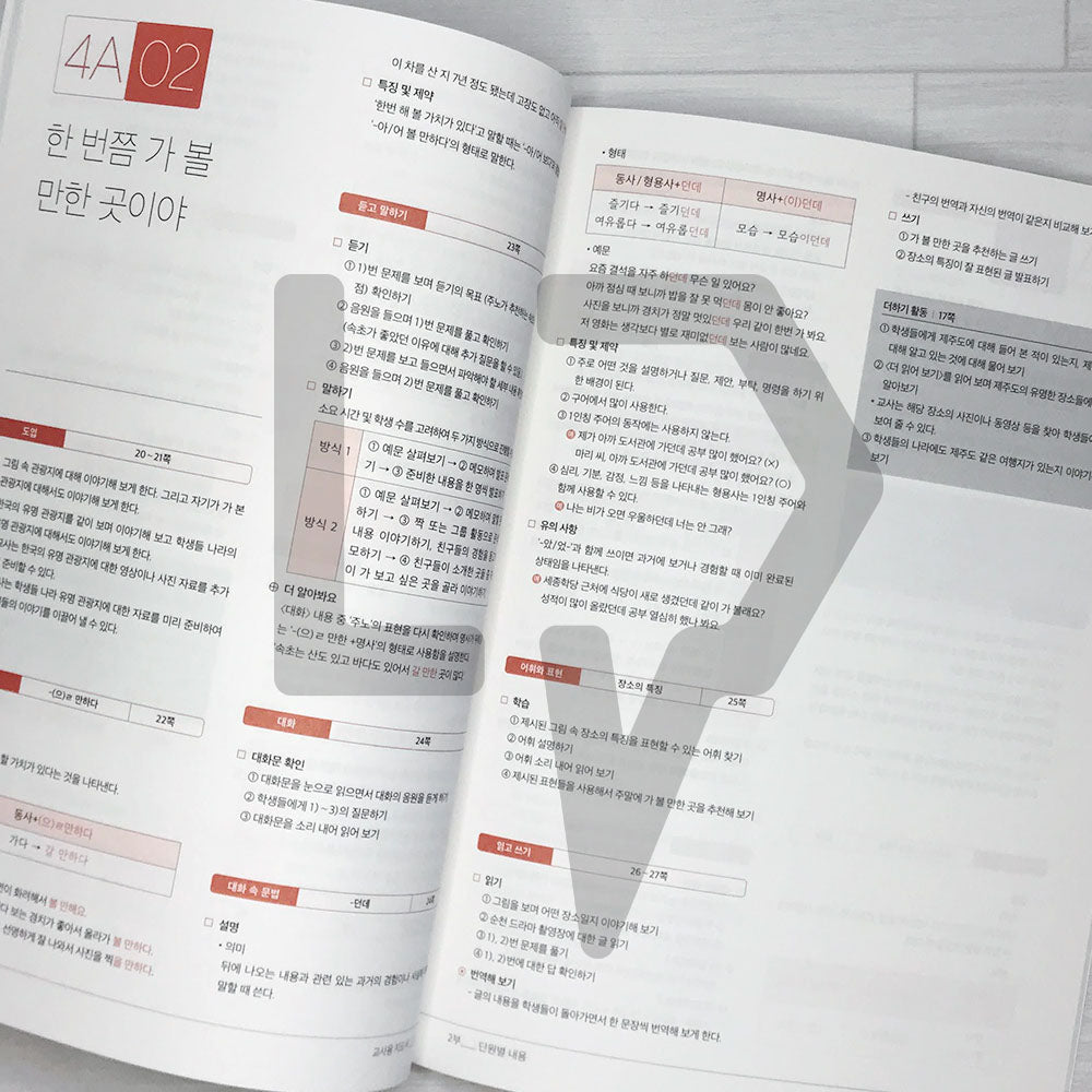 Sejong Korean Teacher's Guide 세종한국어 교사용 지도서 Vol. 4