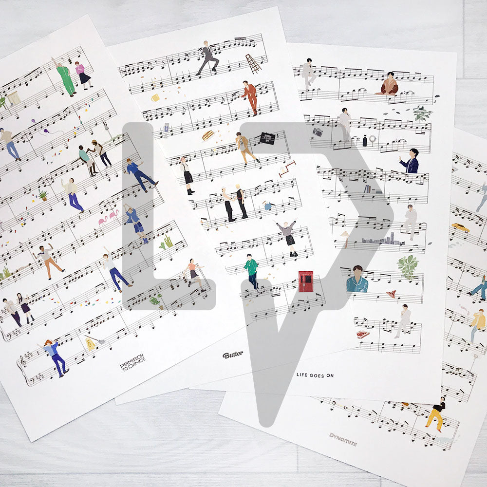 BTS Piano Sheet Music (HYBE Official) - Life Pattern Korea