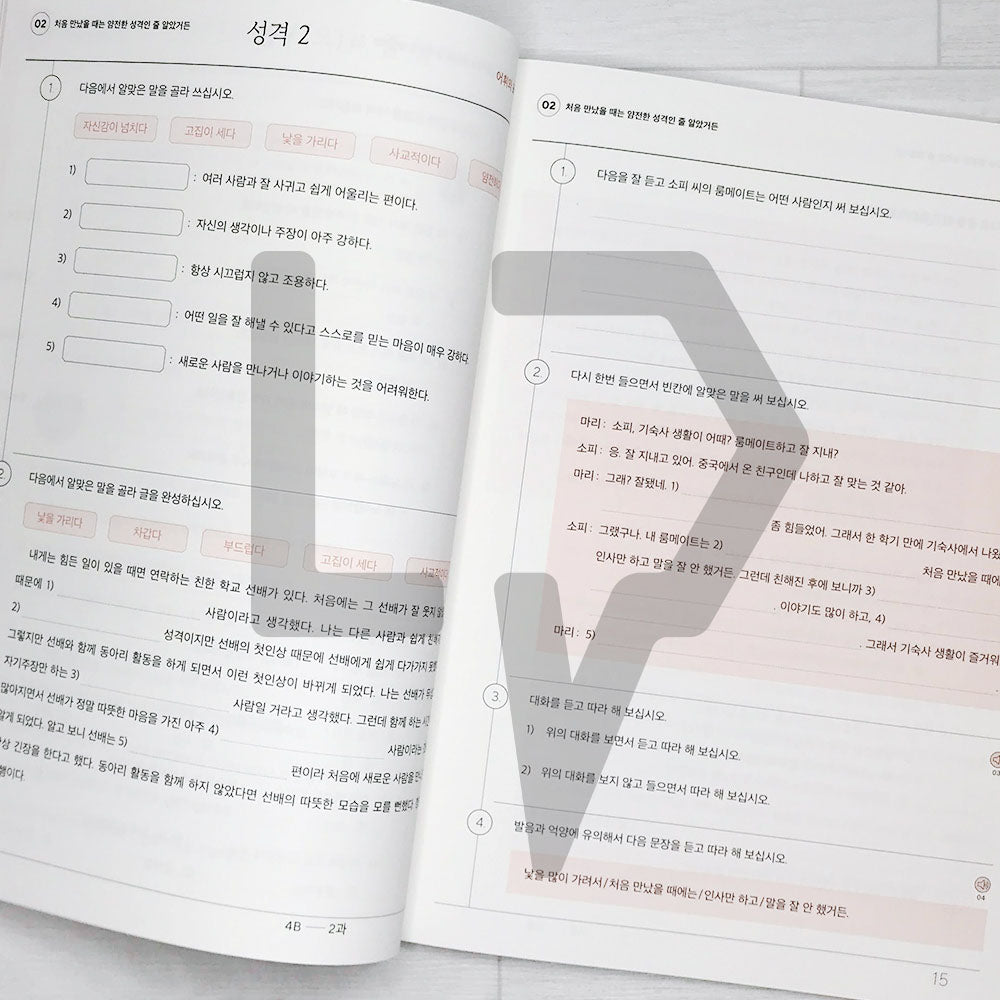 Sejong Korean Workbook 세종한국어 익힘책 4B (2022 Edition)