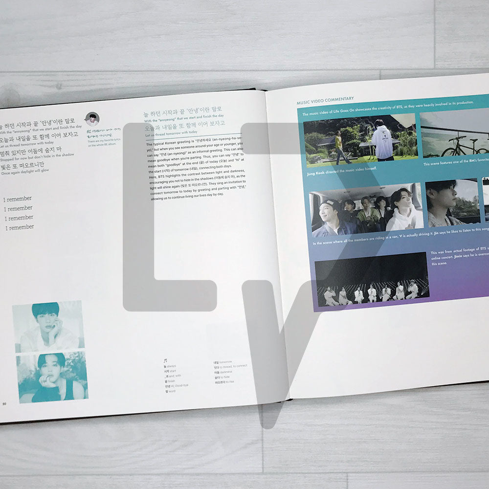 BTS Lyrics Inside - Life Pattern Korea