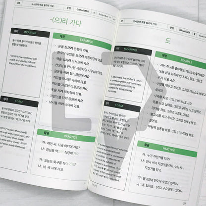 Sejong Korean Vocabulary & Grammar Book 세종한국어 어휘 표현과 문법 1B (2022 Edition)