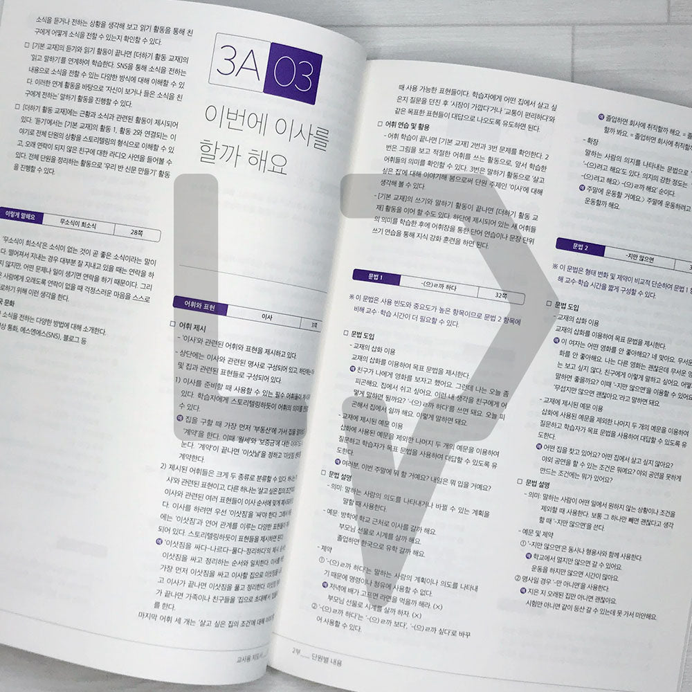 Sejong Korean Teacher's Guide 세종한국어 교사용 지도서 Vol. 3