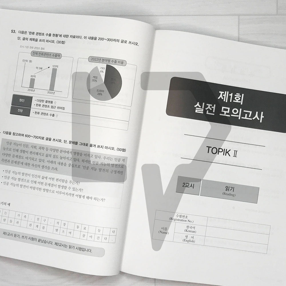 HangeulPark Cool TOPIK 2 Actual Mock Test 한글파크 쿨토픽 2 실전 모의고사 - Life Pattern Korea