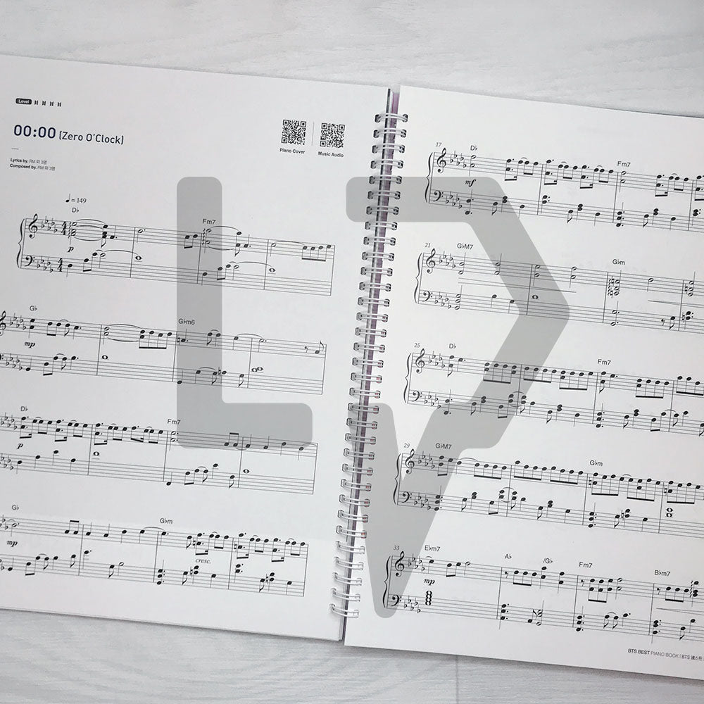 BTS Best Piano Book by DooPiano 두피아노의 BTS 베스트 피아노 연주곡집 - Life Pattern Korea