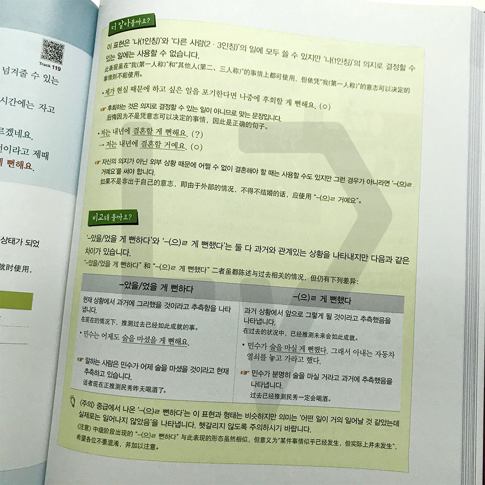 Korean Grammar in Use Advanced (Chinese) - Life Pattern Korea