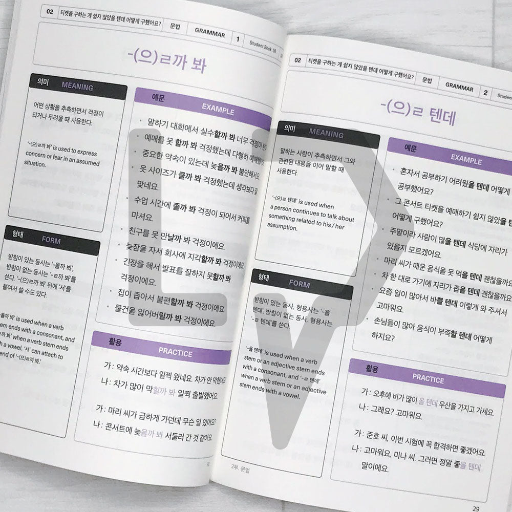 Sejong Korean Vocabulary & Grammar Book 세종한국어 어휘 표현과 문법 3B (2022 Edition)