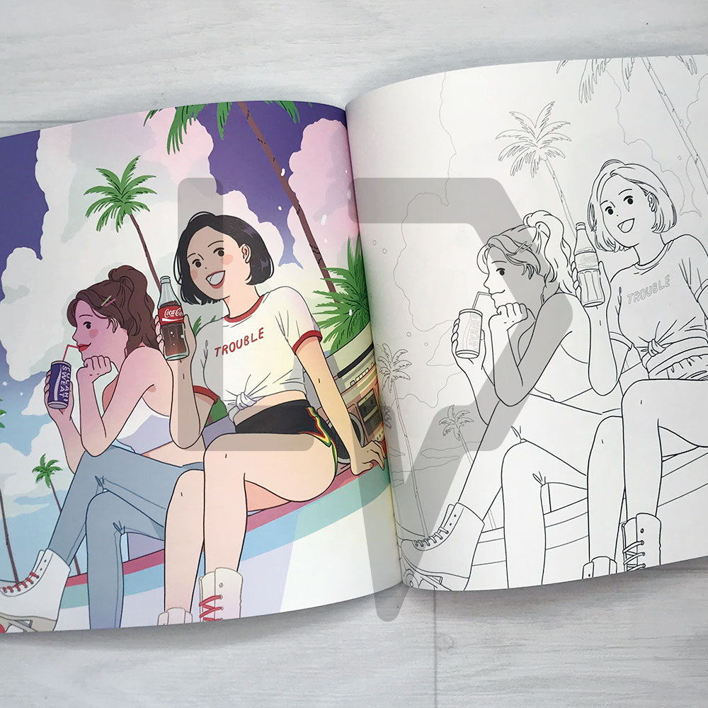 Soruru’s Coloring Book 소르르 일러스트 컬러링북 - Life Pattern Korea