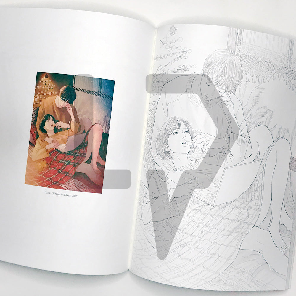 Zipcy Coloring Book Temperature of Love 집시 컬러링북 사랑의 온도 - Life Pattern Korea