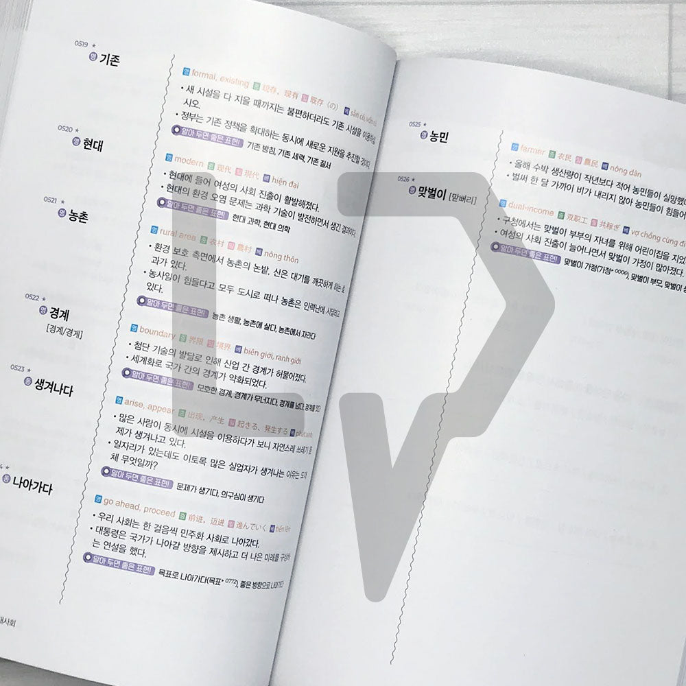 HangeulPark Cool TOPIK 2 Vocabulary - Intermediate 한글파크 쿨토픽 2 중급 어휘
