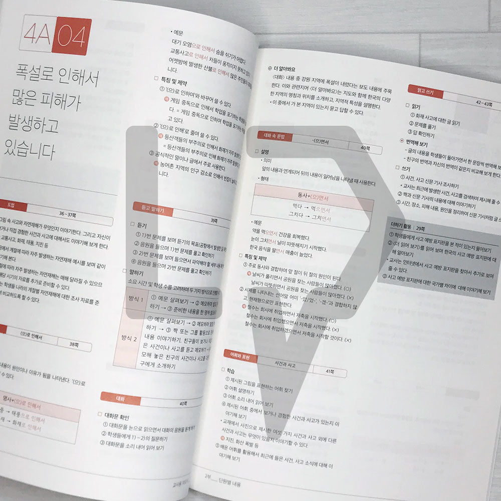 Sejong Korean Teacher's Guide 세종한국어 교사용 지도서 Vol. 4