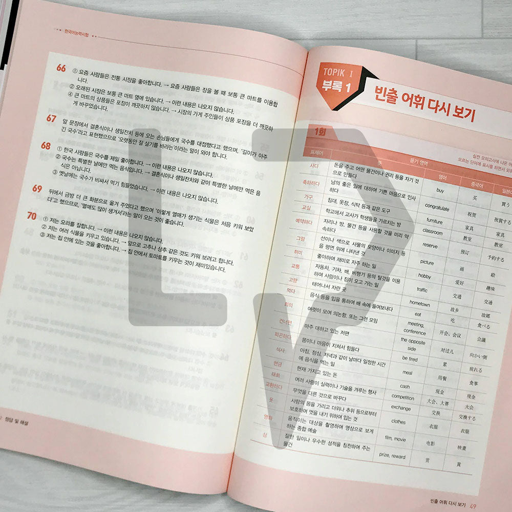 TOPIK 1 Mock Tests 토픽 1 실전 모의고사 (2023)