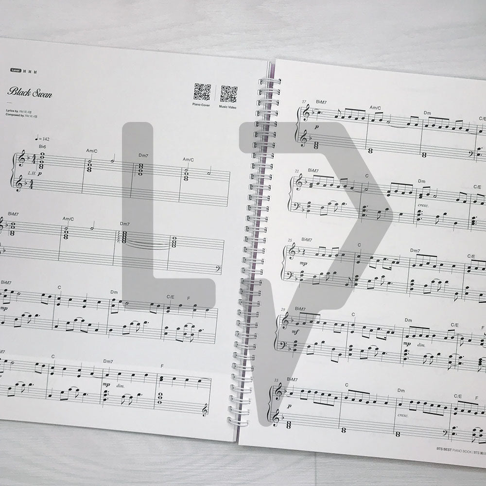 BTS Best Piano Book by DooPiano 두피아노의 BTS 베스트 피아노 연주곡집 - Life Pattern Korea