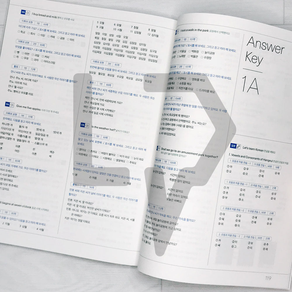 Sejong Korean Student Book 1A Eng. (2022 Edition)