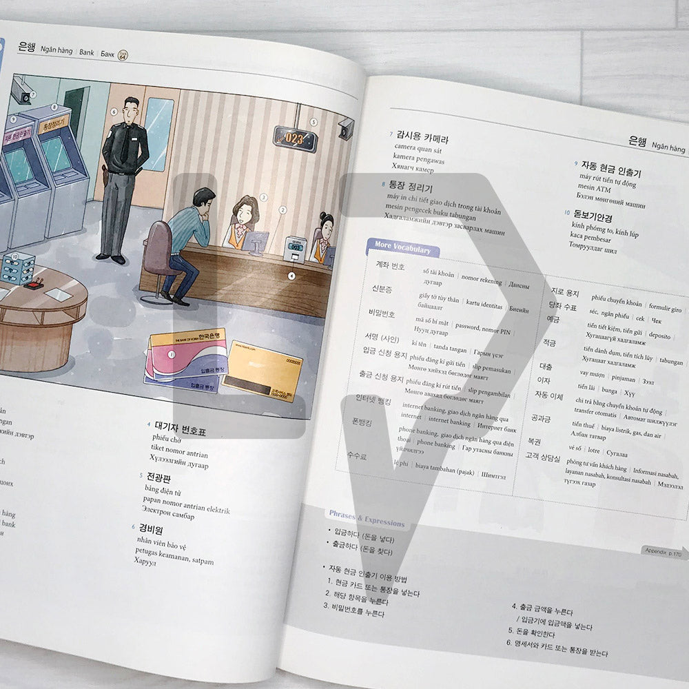 Korean Picture Dictionary Vietnamese, Indonesian, Mongolian - Life Pattern Korea