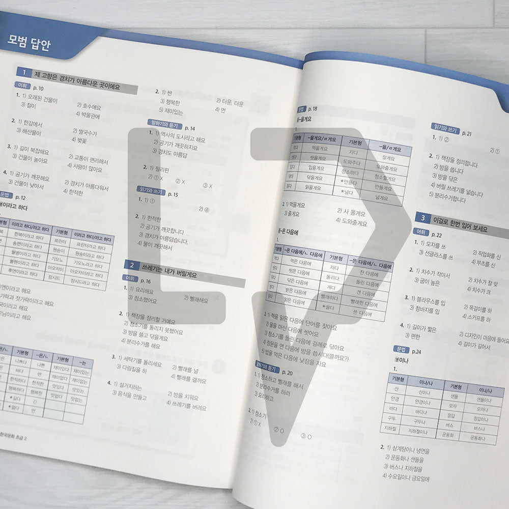 KIIP Korean Language and Culture Beginning Level 2 Workbook 한국어와 한국문화 초급 2 익힘책