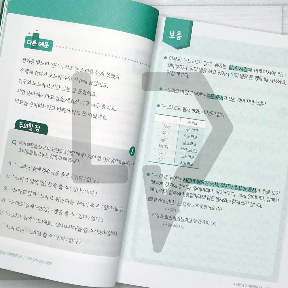 Grammatical Pattern Expressions in Korean 한국어 문법 이렇게 달라요