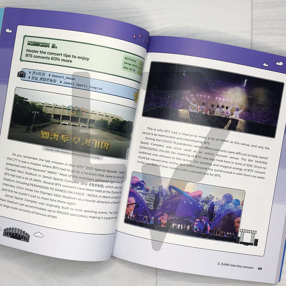 BTS Travel Book with useful Korean expressions