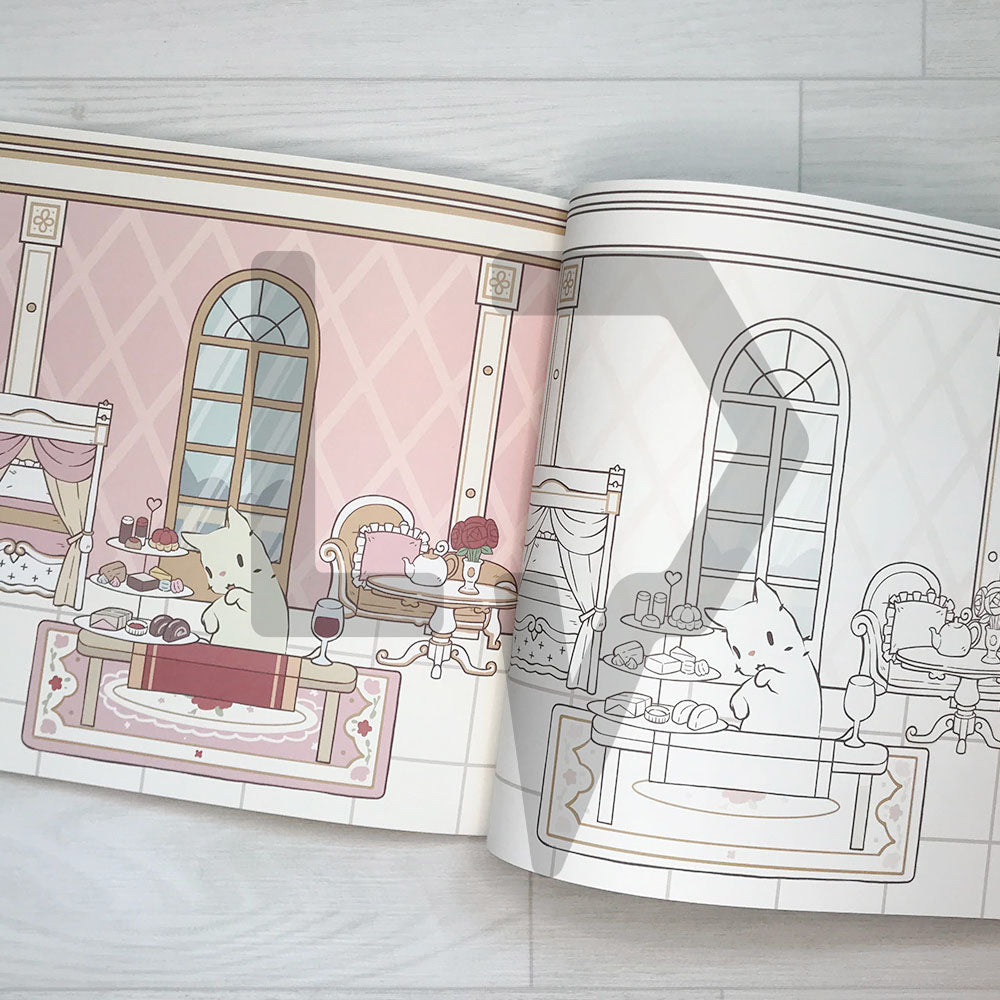 Cats & Soup Coloring Book 고양이와 스프 컬러링북