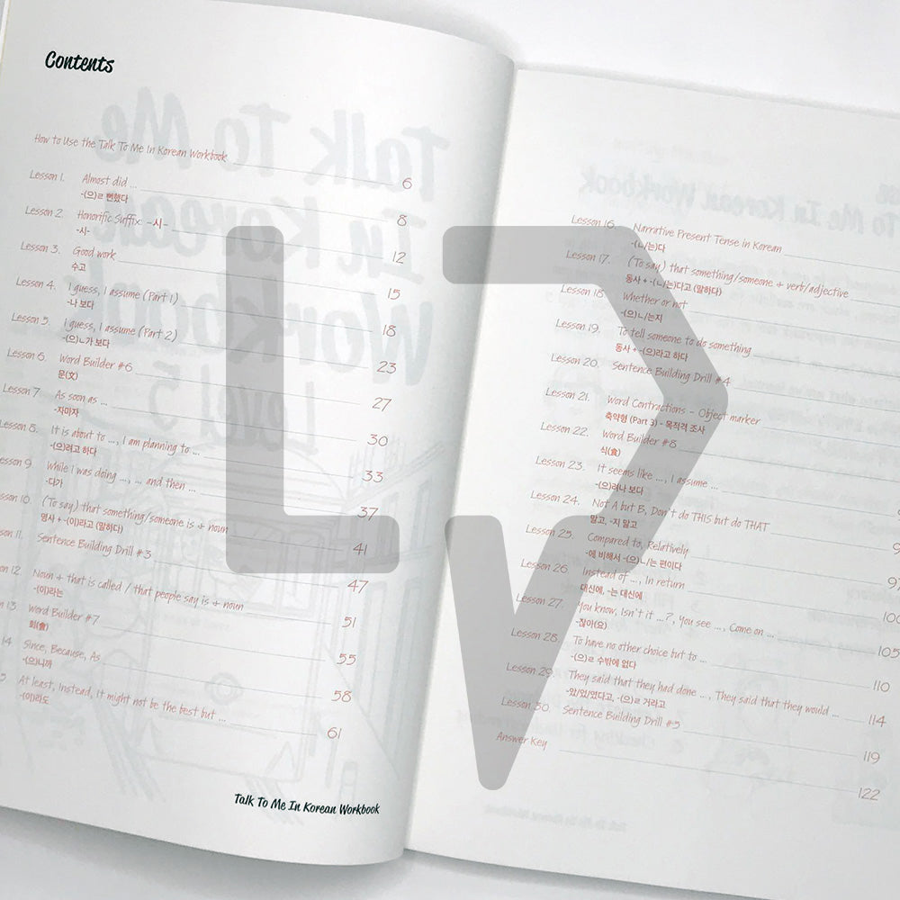 Talk To Me In Korean (TTMIK) Workbook Level 5 - Life Pattern Korea