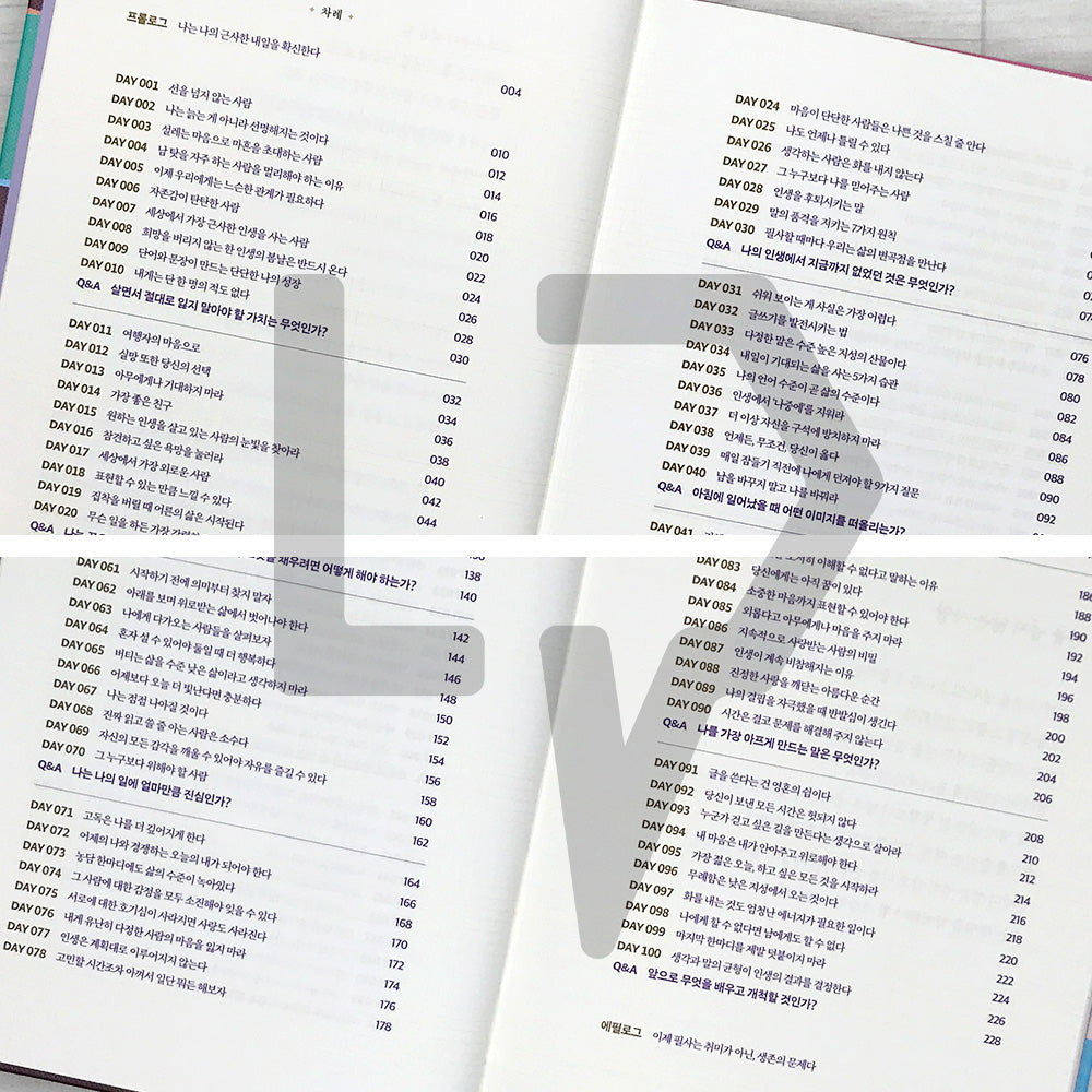 A 100-Day Copybook to Cultivate the Dignity of Adulthood 어른의 품격을 채우는 100일 필사 노트 - Life Pattern Korea